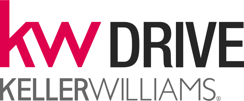Logo with "kw DRIVE" in bold, and "KELLER WILLIAMS" in smaller font below.