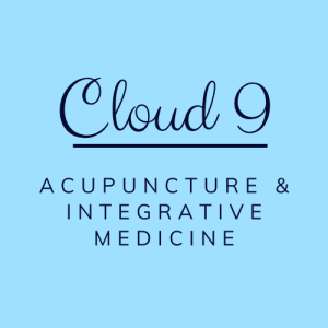 Cloud 9 Acupuncture & Integrative Medicine logo on a light blue background.